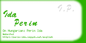 ida perin business card